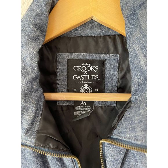 CROOKS & CASTLES Original Troublemakers Embroidered Vest, Gray (M) - Picture 5 of 8